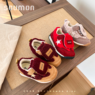 书萌儿童运动鞋2026春秋新款男童鞋子女童老爹鞋轮胎鞋软底跑步鞋