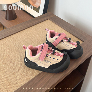 书萌中大童女童运动鞋科新款校园小学生秋游户外防滑儿童登山鞋恩