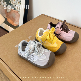 书萌童鞋女童运动鞋2026新款春秋男童德训鞋儿童鞋子板鞋休闲单鞋