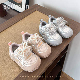 时尚 春秋儿童运动鞋 女童板鞋 休闲鞋 子软底 书萌童鞋 宝宝鞋 2026新款
