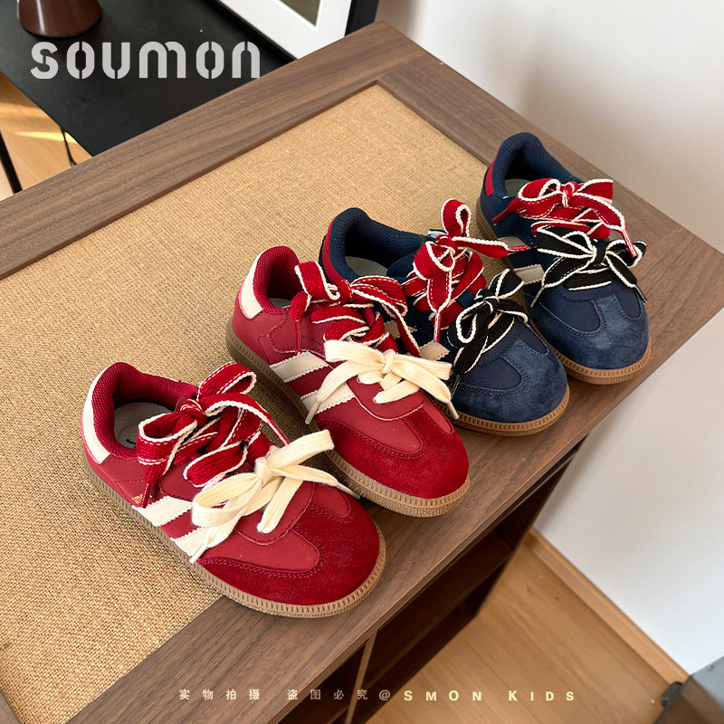 女款德训鞋2026新款小童低帮休闲鞋儿童运动鞋爆款阿甘鞋女童鞋子