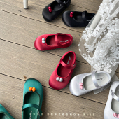 红色小皮鞋 女宝宝鞋 2026春秋新款 演出鞋 子软底 女童单鞋 儿童公主鞋