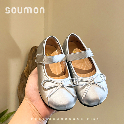 书萌女童皮鞋女宝宝公主鞋春秋新款软底芭蕾鞋小童单鞋儿童演出鞋