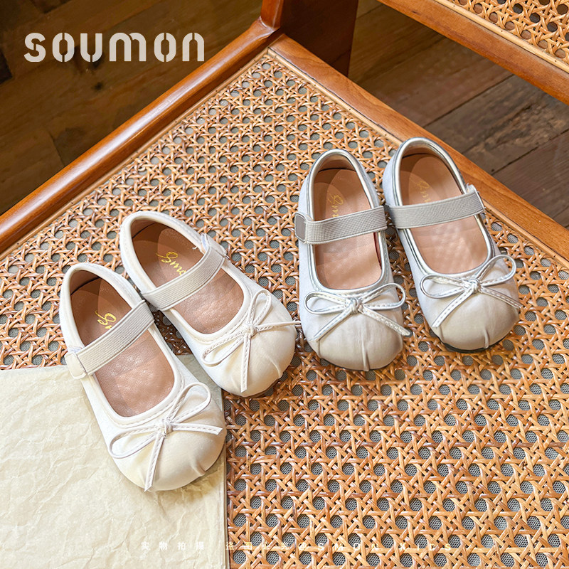 女童公主鞋春秋新款1-3岁2小香风小童单鞋女孩演出芭蕾舞蹈礼服鞋