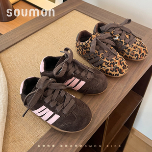 书萌童鞋女童鞋子2026新款冬加绒保暖二棉鞋儿童运动鞋男童德训鞋