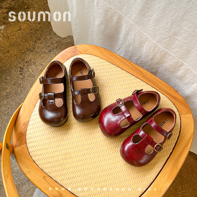 女童皮鞋春秋季新款儿童时尚公主鞋英伦风女宝宝单鞋豆豆鞋宝宝鞋