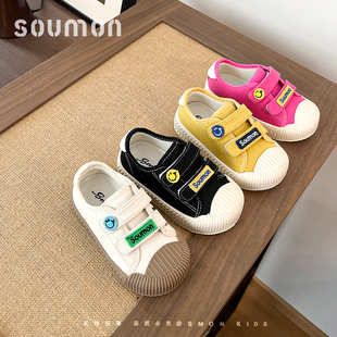 儿童帆布鞋幼儿园室内鞋男童饼干鞋防滑宝宝鞋春秋新款女小童布鞋