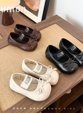 书萌女童黑色皮鞋2026春秋新款儿童公主鞋配礼服鞋女宝宝单鞋透气