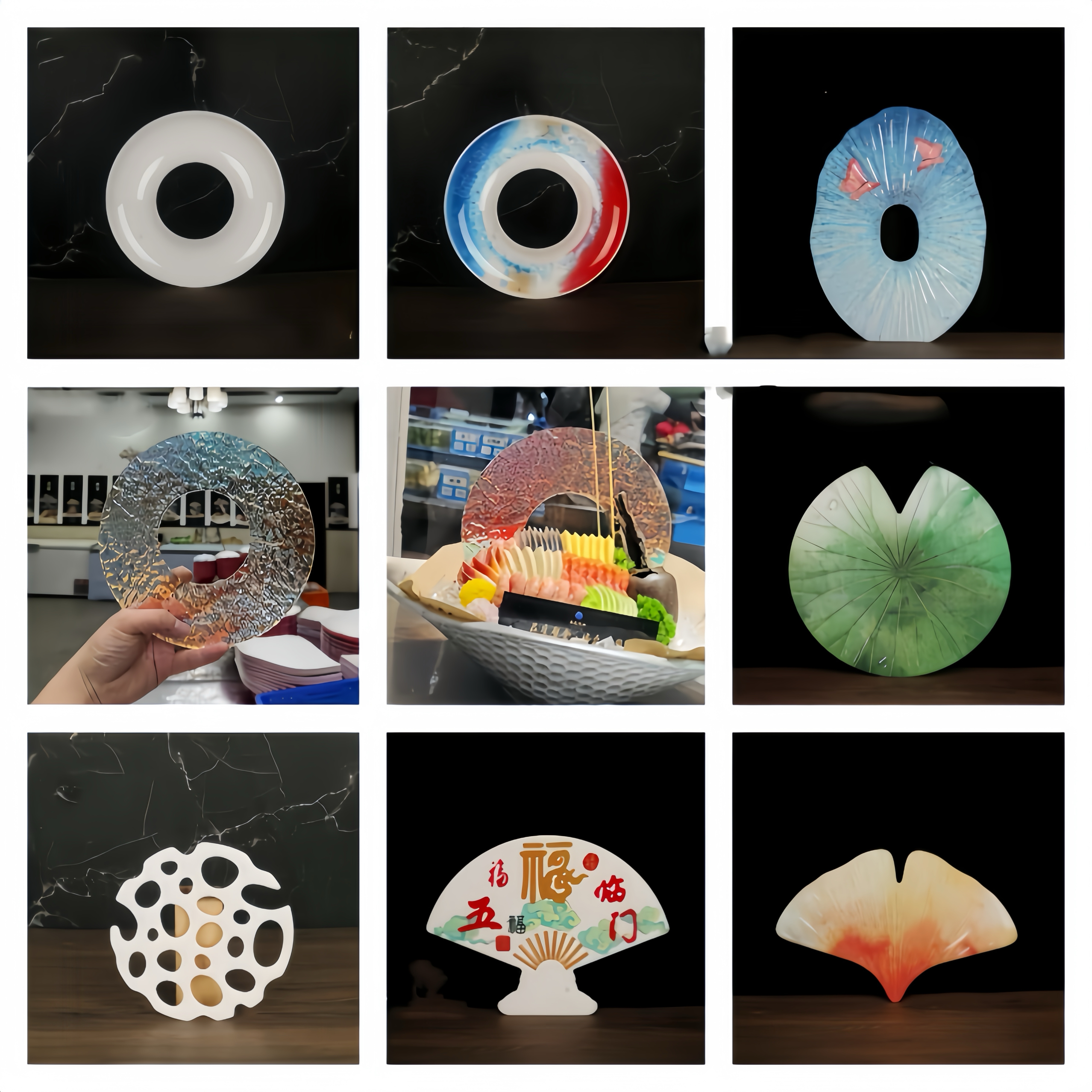 刺身装饰品海鲜姿造背景盘