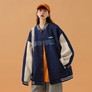 中性风冬装棒球服夹克加棉外套 M225/P68 控108 加棉款P98 控138图片