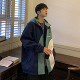 拼色潮牌夹克男士加绒外套M229/P7088加绒款P90118，男装夹克，电商A146