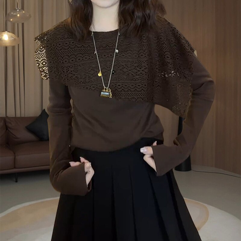 高级感秋上衣女新款小个子