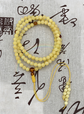Rwbuy天然鸡油黄蜜蜡手串