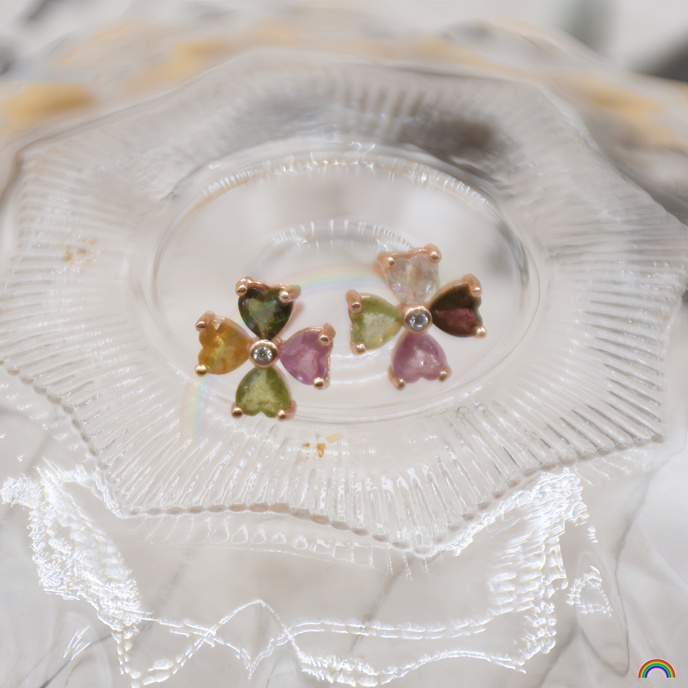 Rwbuy品牌设计碧玺耳钉