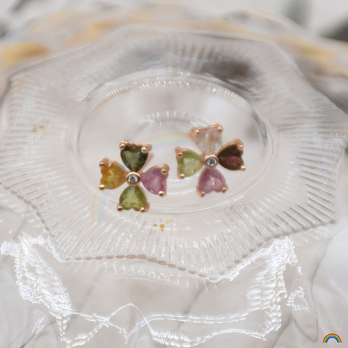 Rwbuy品牌设计碧玺耳钉