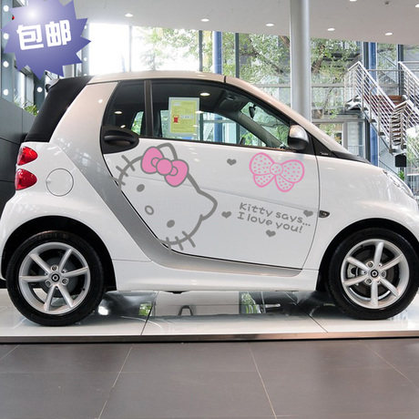 卡通汽车贴纸奔驰全车贴