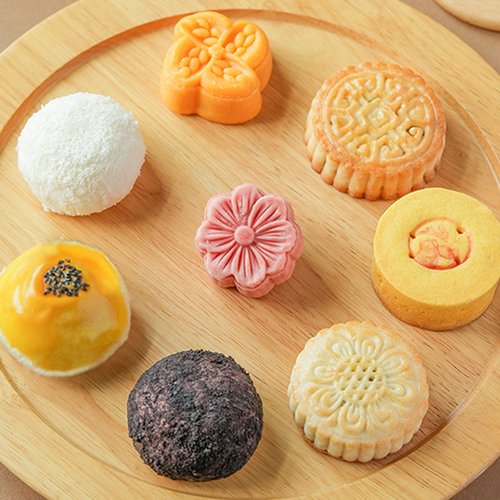 许氏醇品秋阑月宴手工月饼礼盒广式中秋送礼老式五仁流心蛋黄麻糍