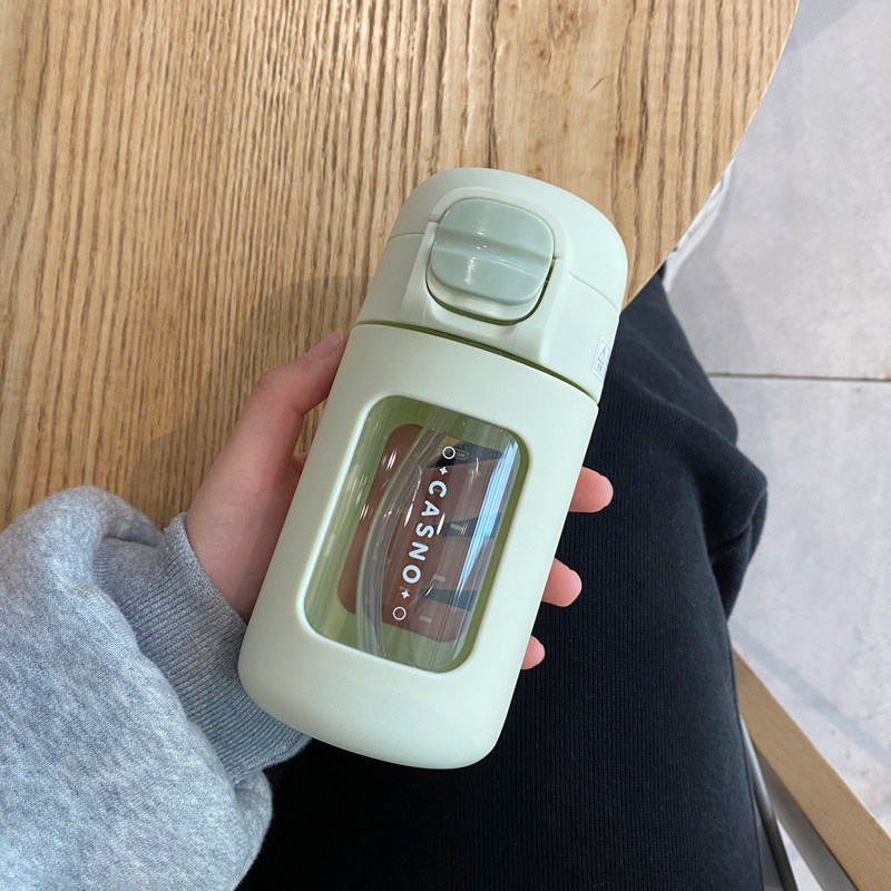 卡西诺迷你便携吸管玻璃杯
