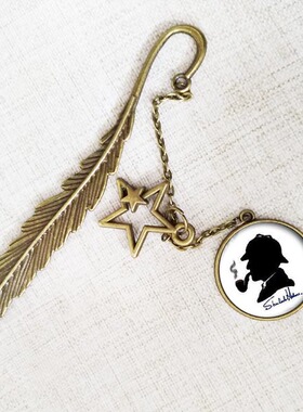 神探夏洛克周边卷福sherlock福尔摩斯 书签创意定制做金属书签