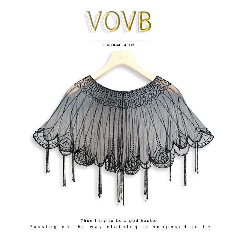 钉珠流苏披肩轻奢风女四季时尚