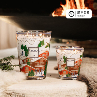 比利时进口Baobab I LOVE SKI香薰蜡烛净化空气 室内香氛圣诞氛围