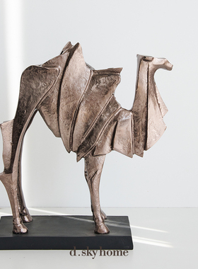 印度进口客厅铝制艺术动物摆件