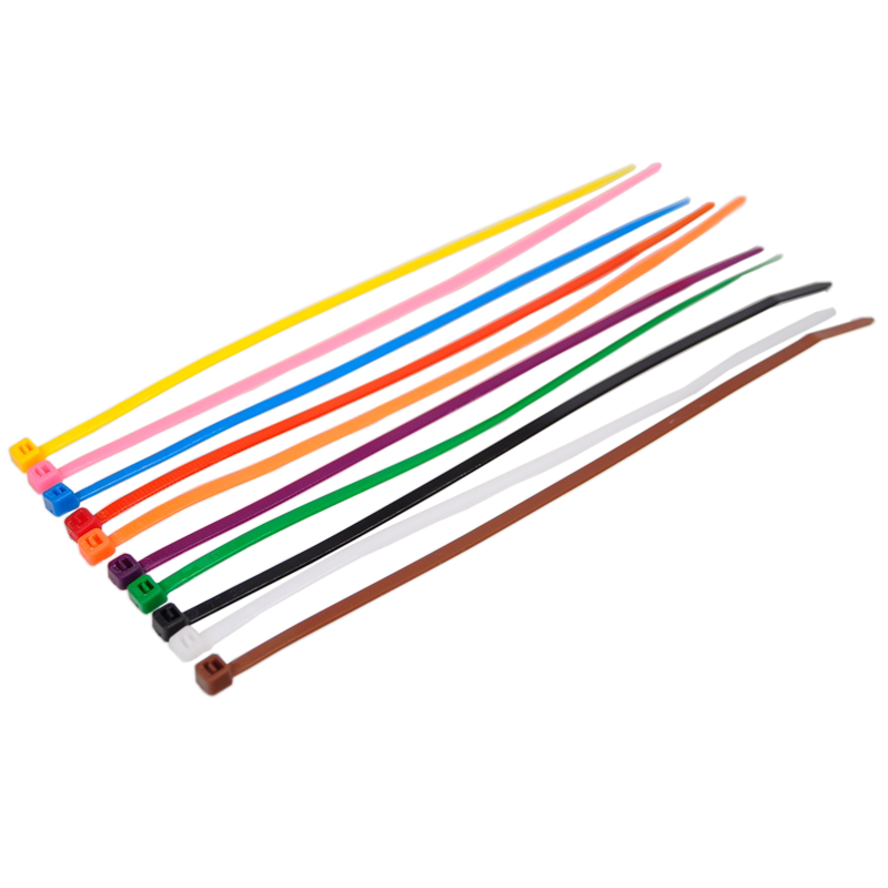 仕达标牌扎带标签记号网络布线尼龙扎束线4*150一次性彩色塑料封