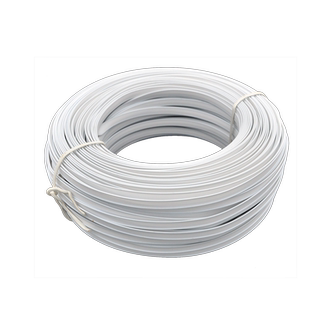 仕达PVC塑料包胶绑扎带环保双扁电源线绑丝电镀锌包塑铁丝芯扎线