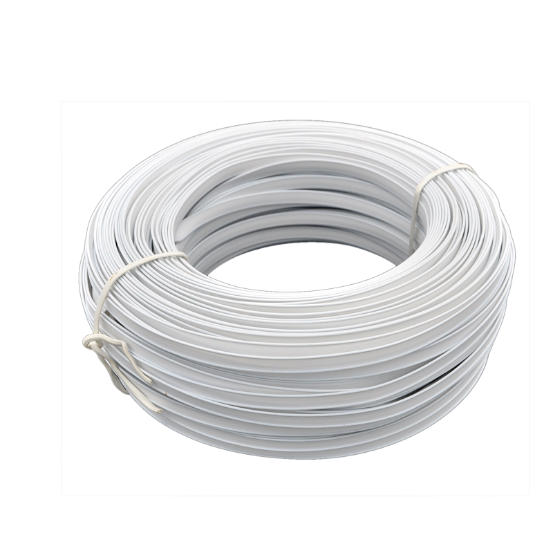 仕达PVC塑料扎带环保双扁电源线绑丝电镀锌扎丝包塑铁丝铁芯扎线