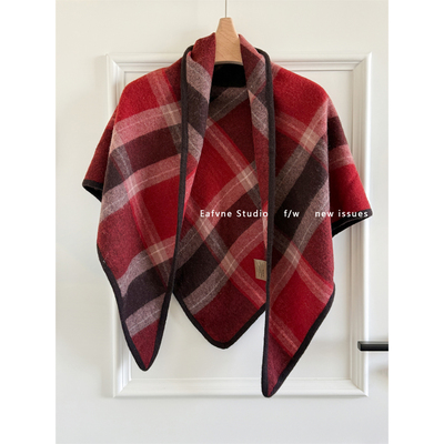 英伦风冬季格纹WOOL100%澳洲羊毛