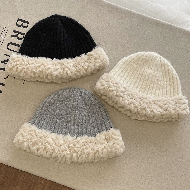 毛线帽出游ins女毛线帽女