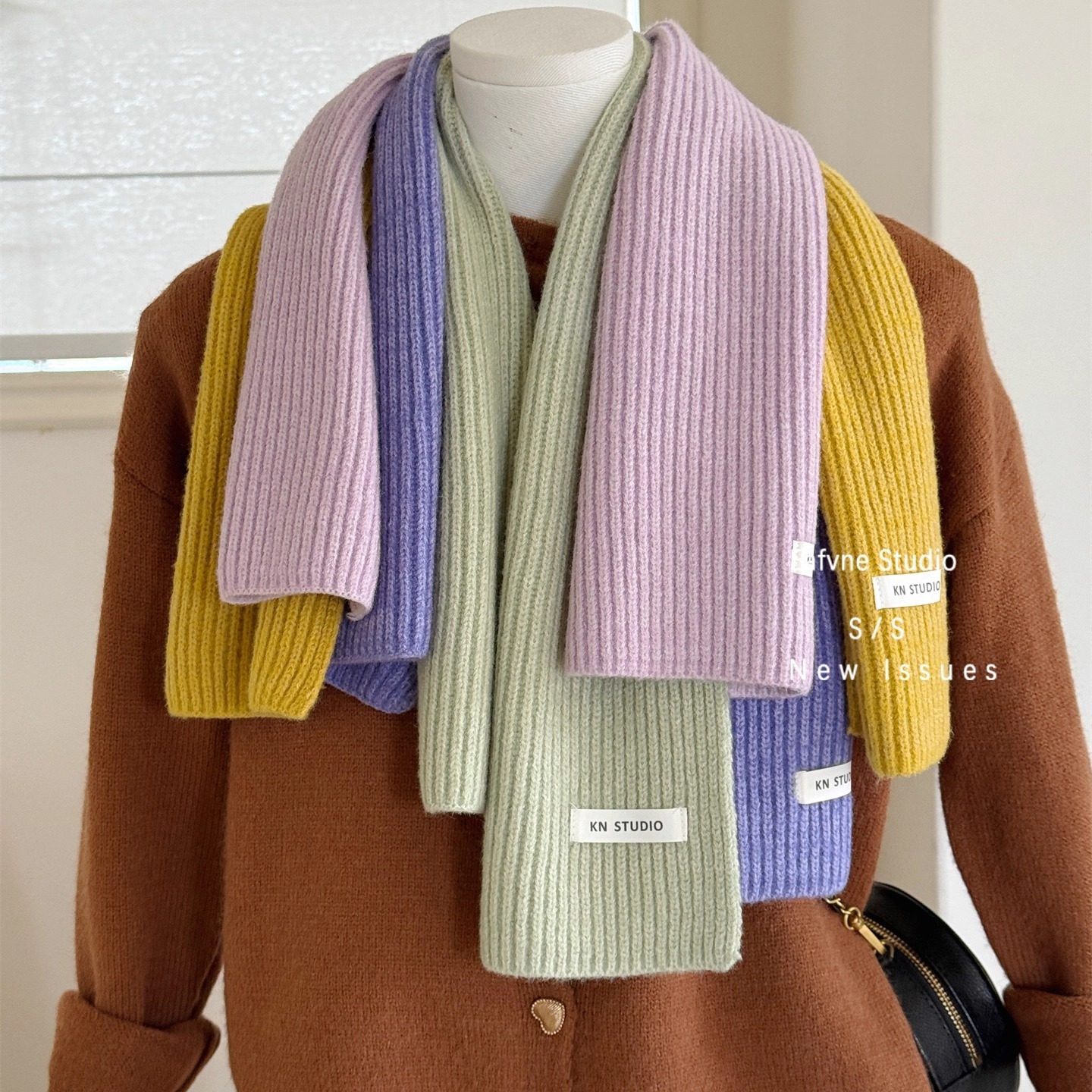 软糯显白蓝小围巾短款毛线纯色百搭围脖女秋冬亲子情侣保暖护颈,服饰配件/皮带/帽子/围巾,围巾/丝巾/披肩,淘宝优惠券,粉丝福利购,淘宝优惠卷