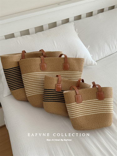 单肩包草编包包出游度假大容量