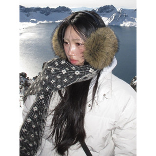 旅游保暖耳暖可折叠耳罩 毛毛耳罩冬季 加大加厚 超显脸小娜比同款