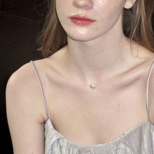 一颗珍珠项链 复古小众设计ins锁骨链气质高级感颈链简约百搭 法式