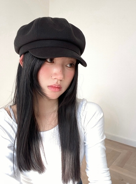 画家帽八角帽女显脸小百搭
