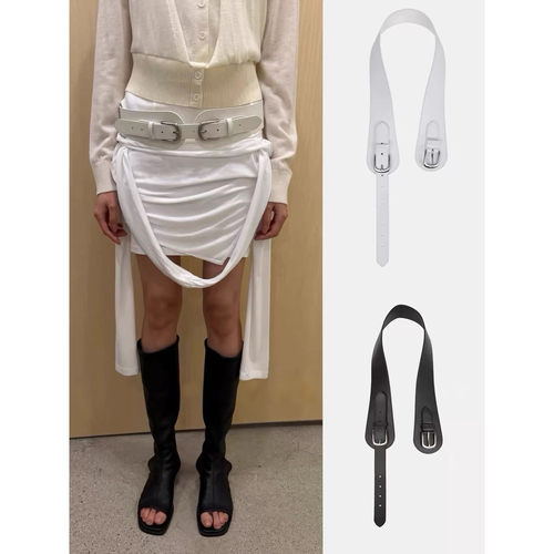 设计款韩系ins博主金属腰带女复古百搭款配裙子高级感牛仔裤腰带