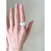 冷淡风质感贝壳戒指ins指环时髦气质简约百搭不掉色小众设计感