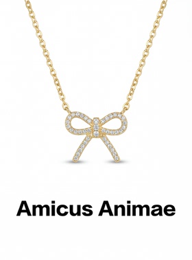 AmicusAnimae镂空蝴蝶结锁骨链