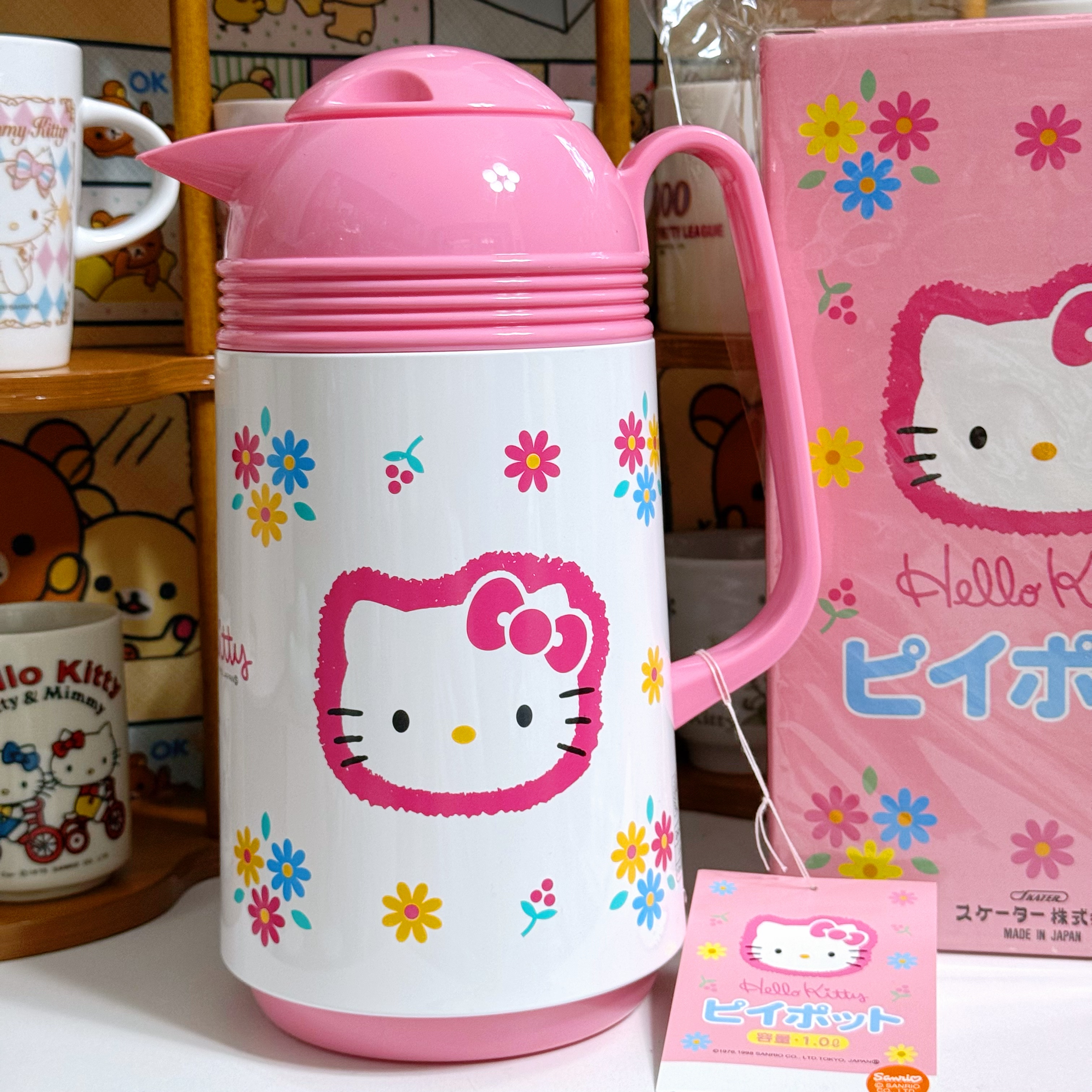稀少 日本中古 1998年正版kitty三丽鸥sanrio保温壶保温杯 日本制