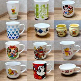 手握杯 米奇米妮陶瓷杯马克杯咖啡杯 清仓持续更新 日本vintage