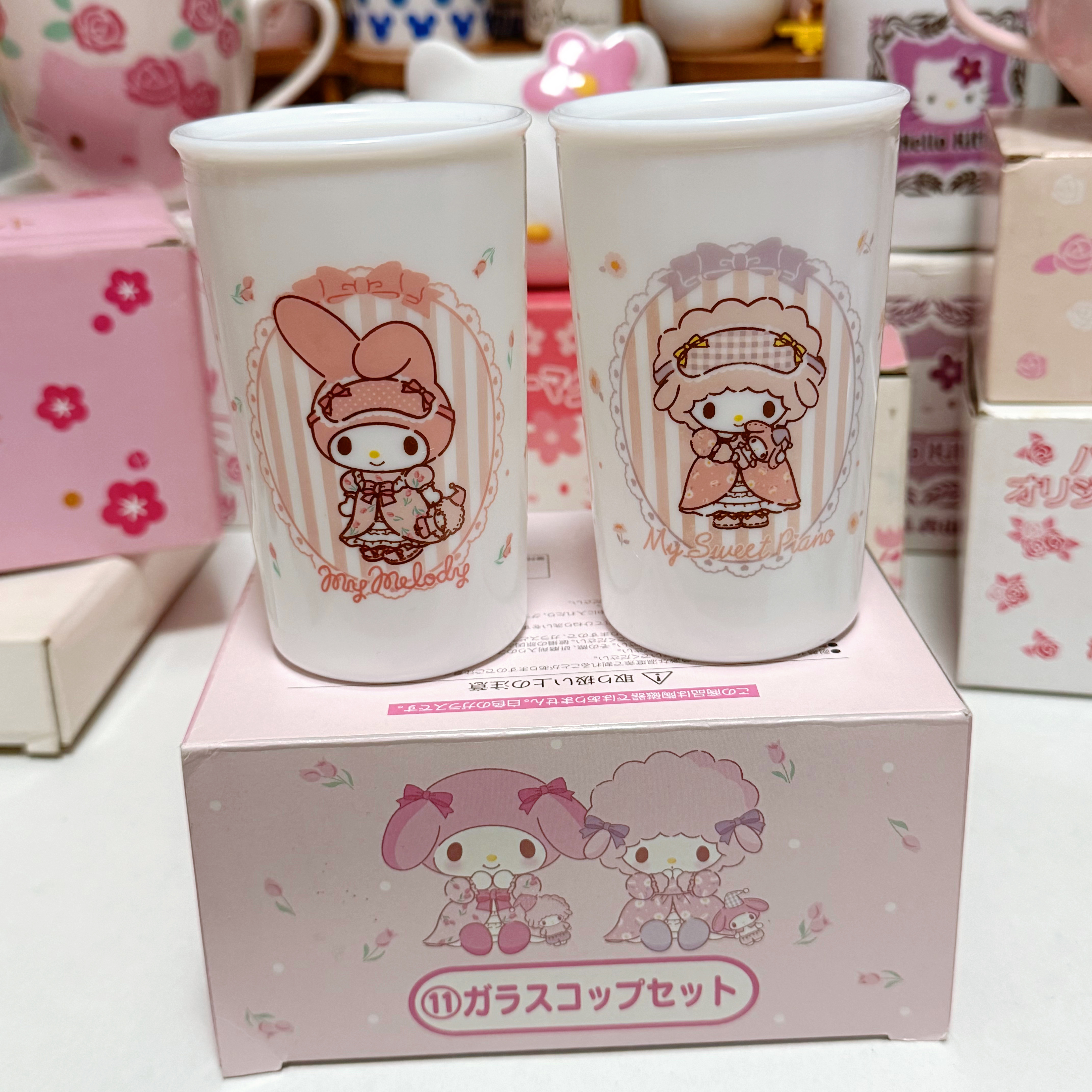 日本制vintage 正版sanrio美乐蒂玻璃杯 三丽鸥小羊手握杯,餐饮具,玻璃杯,淘宝优惠券,粉丝福利购,淘宝优惠卷