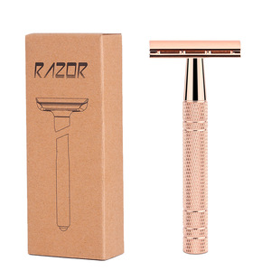 亚马逊榜首刮胡刀手动剃须刀复古胡须刀白金双面刀片刮胡子剃须刀