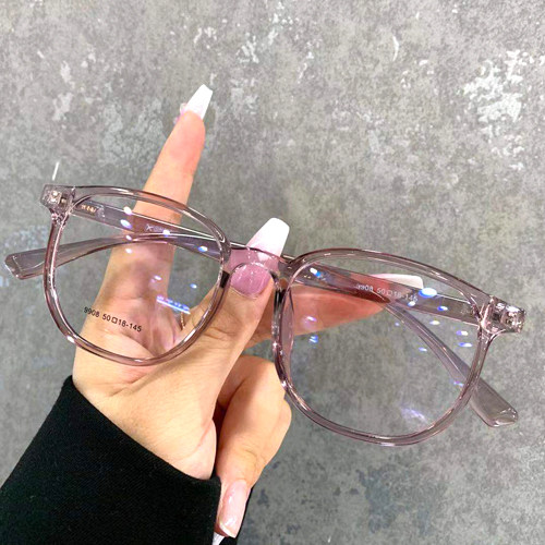 新品超轻素颜时尚眼镜框架 女款小红书同款潮流镜架复古经典酷黑