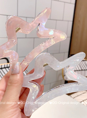 人鱼姬色五角星抓夹醋酸