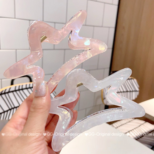 人鱼姬色五角星抓夹醋酸