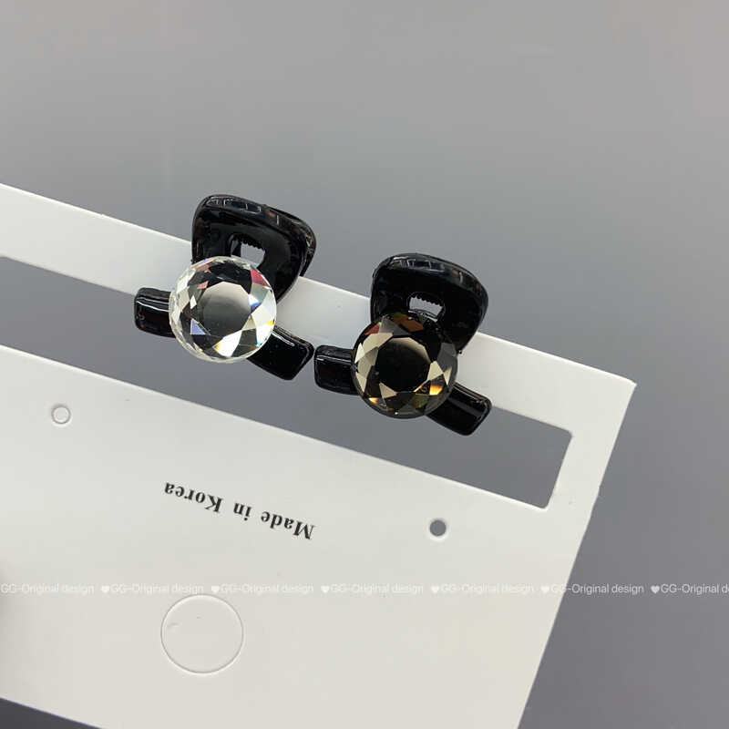 2025新款发抓水晶闪钻迷你小抓夹刘海夹碎发夹对夹高级感发饰头饰