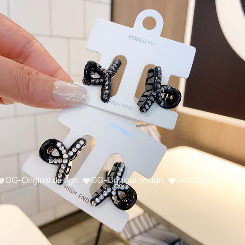 韩国高品质水钻超小号抓夹刘海抓边夹珍珠发饰头饰发夹小爪子