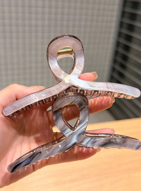 韩系果冻色大号鲨鱼夹盘发