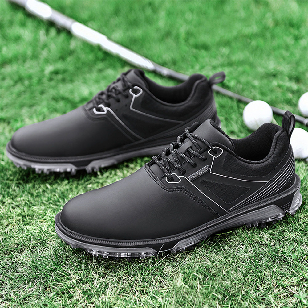 Golf shoes 高尔夫球鞋防滑防水固定鞋钉弹力系带运动男鞋子40-47